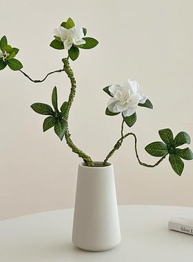 高级感小厅众彷饰真绿色植物桌面摆件彷真花花瓶客插花轻C1016电