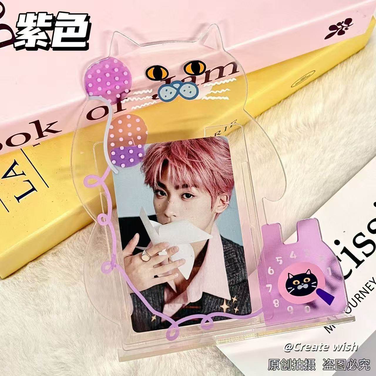 萌猫造型创意相框可爱礼物亚克力相框记录四季照片相片拍立得展示,淘宝优惠券,粉丝福利购,淘宝优惠卷