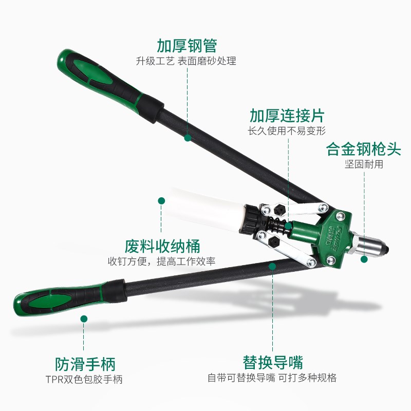 速发手动抽芯铆钉枪转换头拉丁铆枪家用拉铆枪打钉器拉钉钳抽心铆