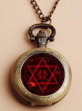 动漫日式魔法阵石英怀表古铜男女学生生日石英怀表情人节日礼品表