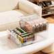 Drawer-type medicine storage storage box for household multi-layer dustproof medicine finishing box desktop transparent stackable medicine box