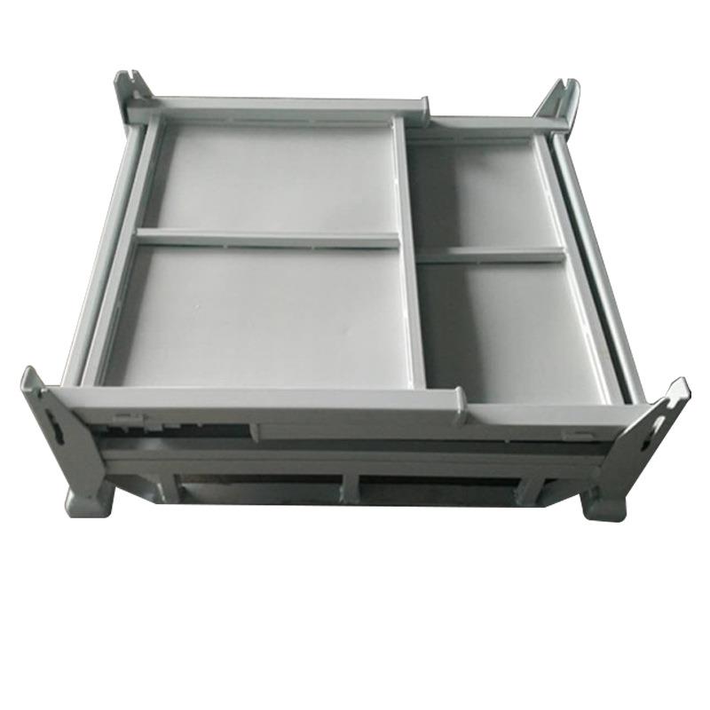 可折叠堆垛运输物流码头集装箱轴承配件收纳仓库车间金属周转箱 - 图3