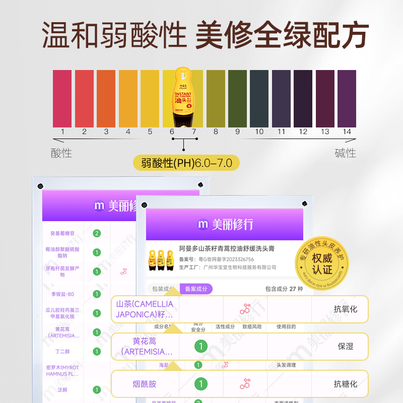 阿曼多茶麸洗发水礼盒控油蓬松细软塌油头送礼女友