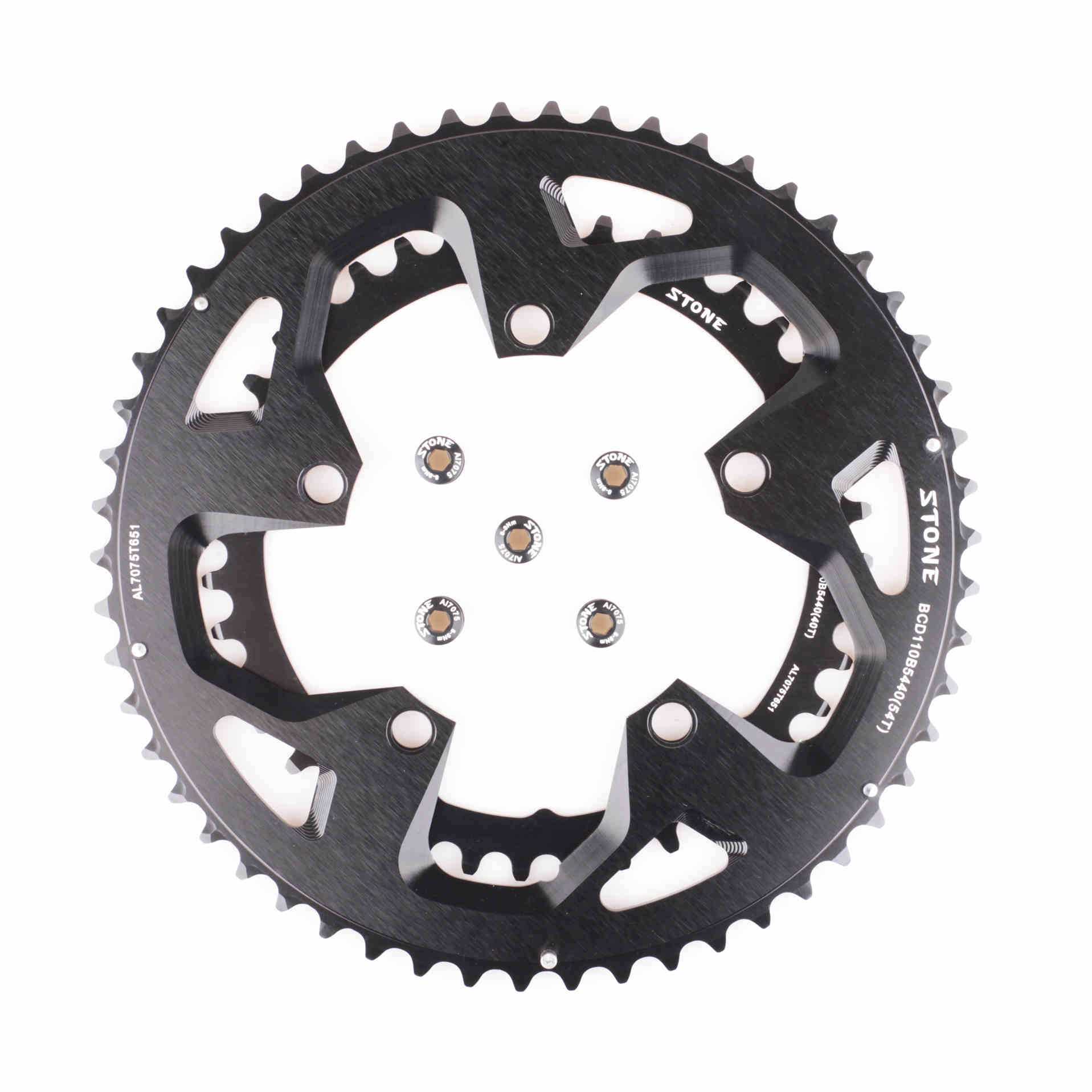 STONE BCD110五爪曲柄功率计用变速齿盘54T 40T rotor fsa sram-图3