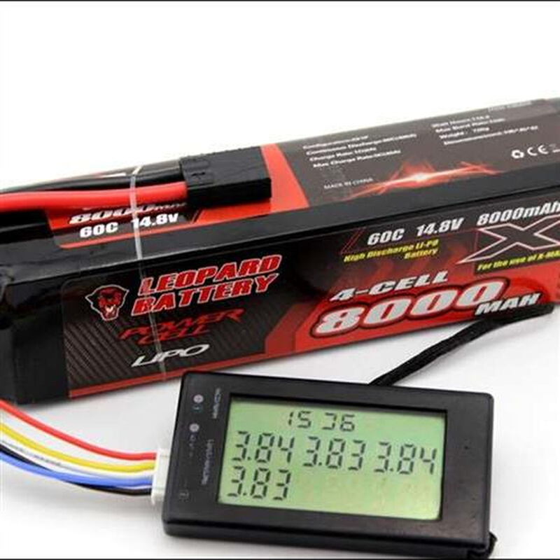 traxxas 大X-MAXX遥控车用 8000MAH 4S 14.8V 60c豹牌锂电池 LIPO - 图1