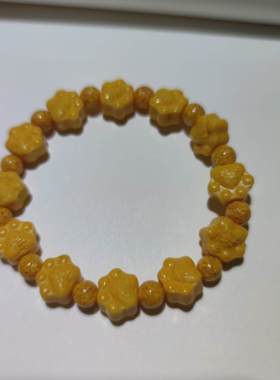 正品雄黄朱砂九尾狐狸鲤鱼手串貔貅招财树男女款