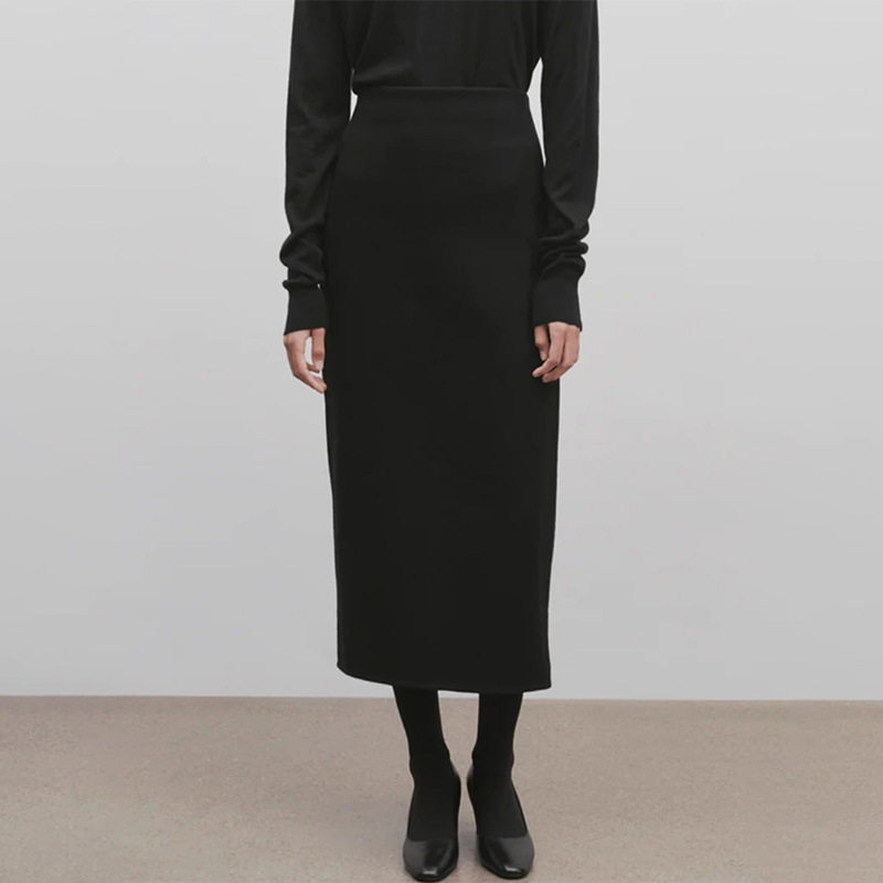 【现货】NOTHING WRITTEN羊毛半身裙高腰半裙显瘦过膝毛呢包臀裙,淘宝优惠券,粉丝福利购,淘宝优惠卷