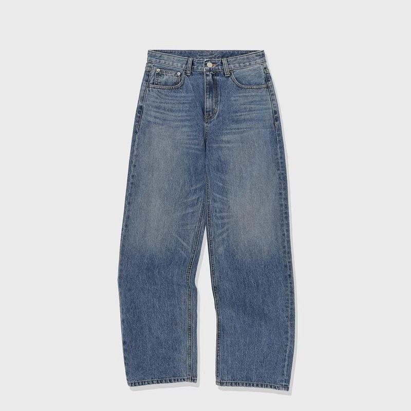 【现货】NOTHING WRITTEN牛仔裤女高腰直筒裤显瘦阔腿裤休闲裤子,淘宝优惠券,粉丝福利购,淘宝优惠卷