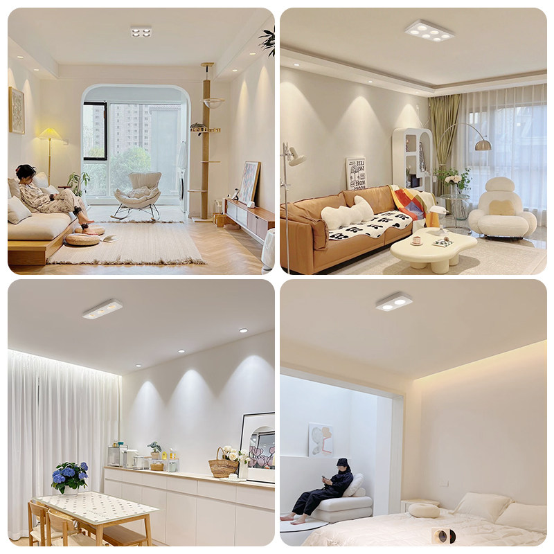 智能超薄明装单头双头三头射灯已接入米家APP斗胆灯led防眩筒射灯,淘宝优惠券,粉丝福利购,淘宝优惠卷