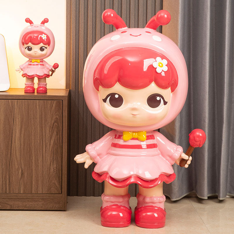 卡通公仔蜜蜂女孩摆件存钱罐儿童礼物潮玩网红家居客厅沙发装饰品,淘宝优惠券,粉丝福利购,淘宝优惠卷