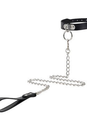牵引绳男生性感铃k铛项圈体育生带牵引链潮搭狗链调教情侣配饰颈