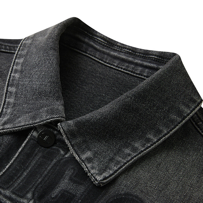 CavalliClass卡沃利复古水洗牛仔马甲男背心春秋款贴布绣工装坎肩,淘宝优惠券,粉丝福利购,淘宝优惠卷