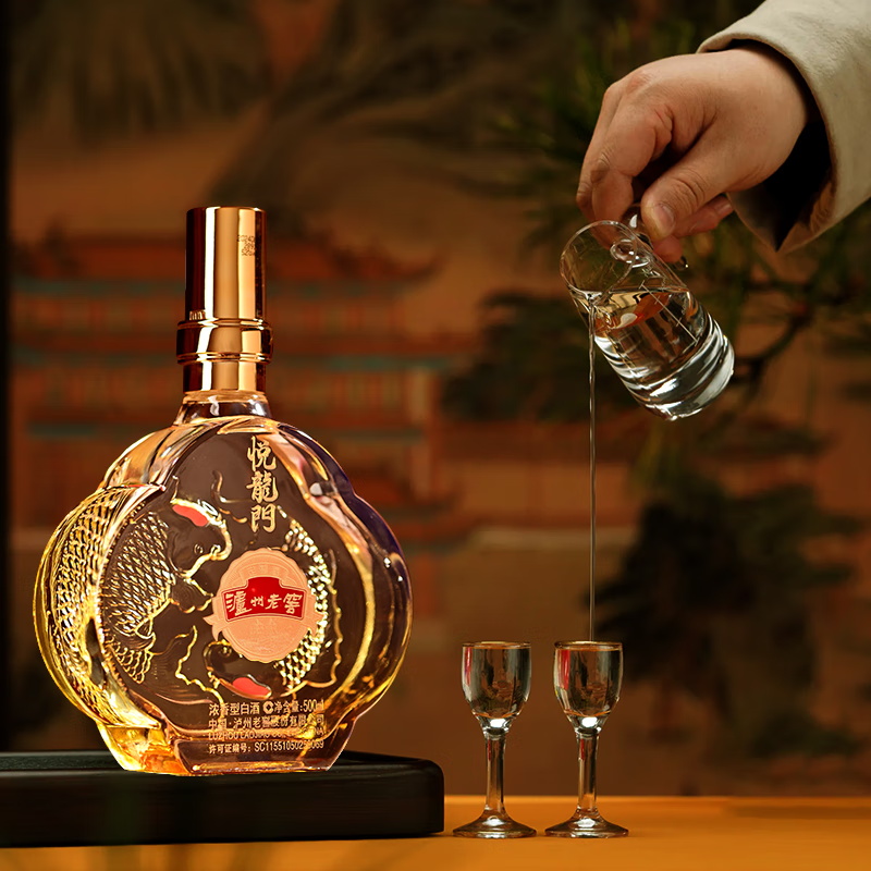 泸州老窖定制酒悦龙门52度白酒纯粮食酒高端宴请节日送礼酒500ml