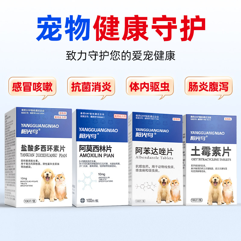 猫咪感冒药狗狗咳嗽阿莫西林片消炎止咳药猫鼻支流鼻涕肺炎常备药,淘宝优惠券,粉丝福利购,淘宝优惠卷