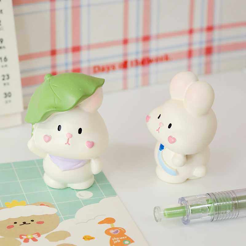 可爱小兔子摆件学生桌面少女心装饰汽车载摆饰新年卡通治愈系玩偶