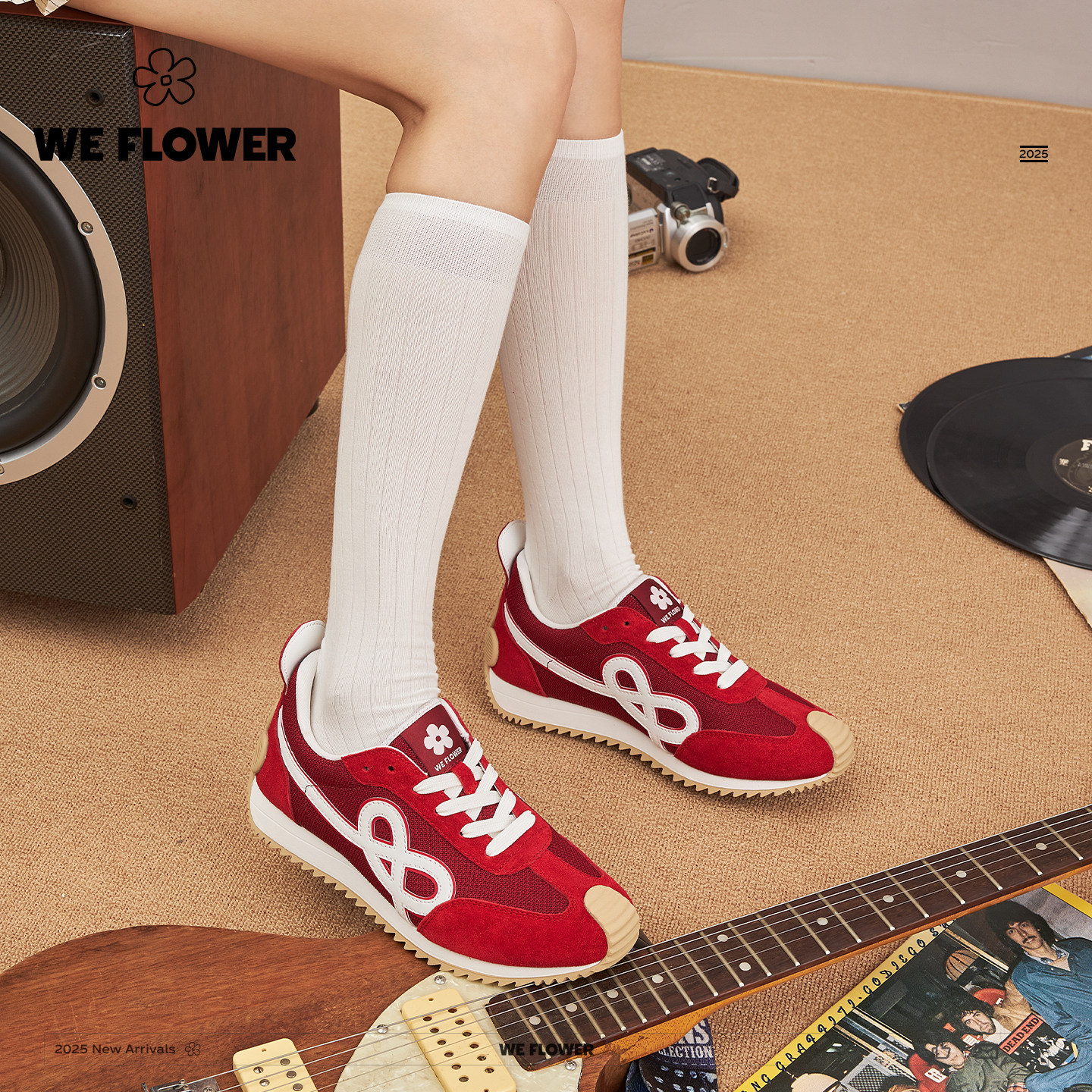 We flower花苞阿甘鞋落日红男女百搭日常通勤轻便户外休闲运动鞋,淘宝优惠券,粉丝福利购,淘宝优惠卷