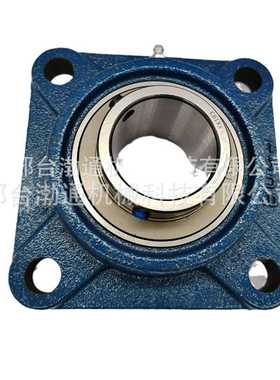 批正方形内圈带顶丝UCF202-10四螺栓法兰式轴承单元 高转速低噪音