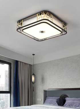 新中式吸顶灯客厅长方形led简约卧室餐厅灯复古房间圆形书房灯具