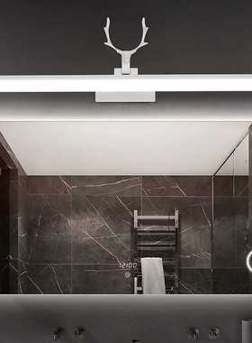 卫生间镜前灯led镜柜专用免打孔防水雾美式轻奢鹿角浴室柜灯