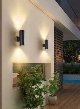 led户外壁灯商场别墅上下照双头室外防水庭院灯围墙柱子外墙壁灯
