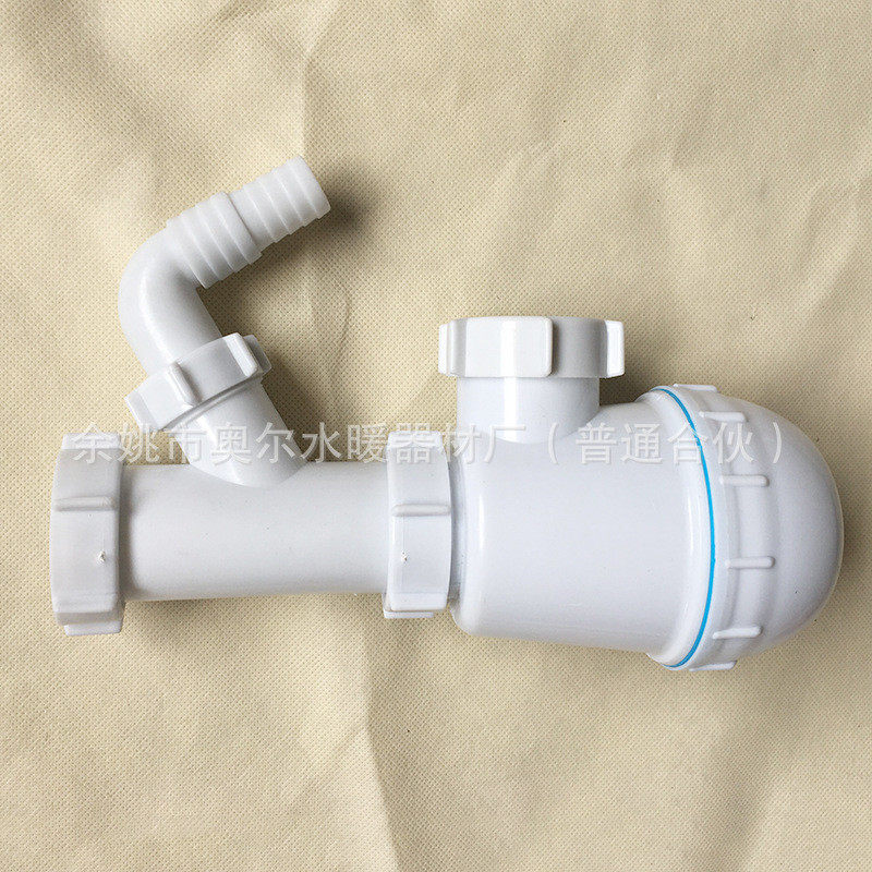 厂家供应双槽洗菜盆下水连配件塑料螺纹厨房垃圾处理器接管,淘宝优惠券,粉丝福利购,淘宝优惠卷