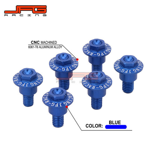 越野摩托车YZ125/250 YZ250/450FX改装配件CNC铝合金挡泥板螺丝 - 图1