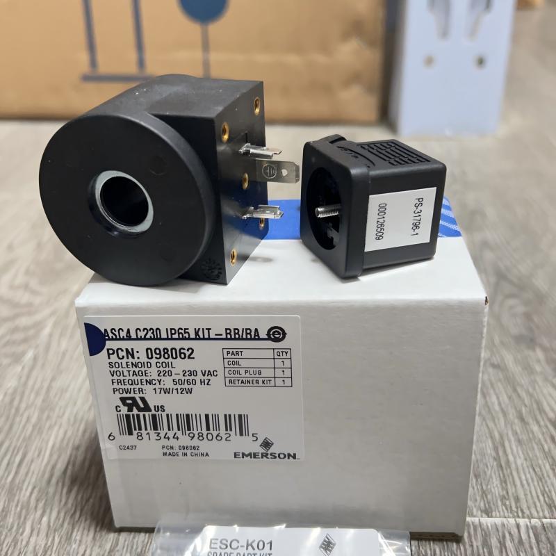 原装EMERSON 艾默生电磁阀线圈PS-31320-33 ASC4 17W/12W VDE0580 - 图1