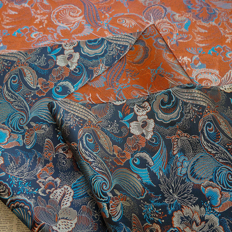 国风绸缎古装汉服蝴蝶色织布料古典童装香囊中式口金包提花面料,淘宝优惠券,粉丝福利购,淘宝优惠卷