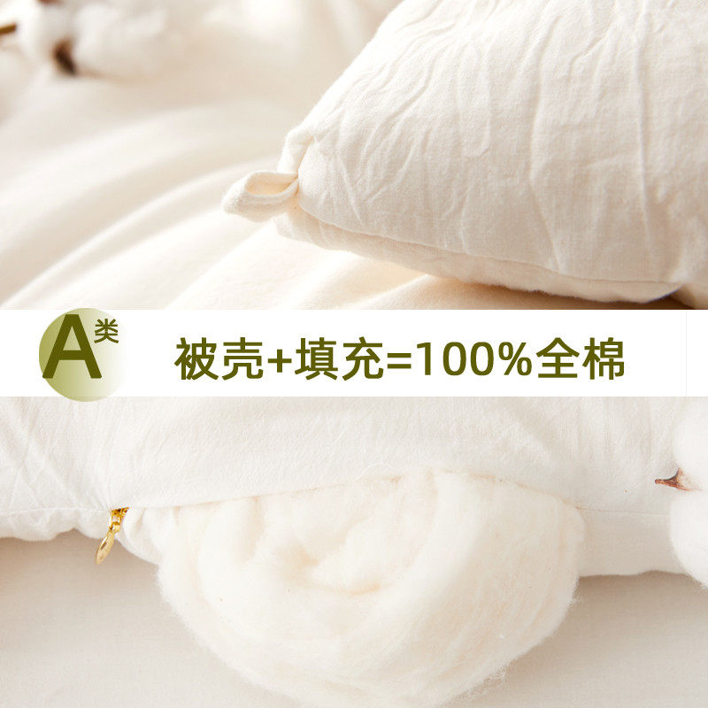 A类花被长绒棉加厚保暖棉被学生宿舍被子双人春秋被芯冬被,淘宝优惠券,粉丝福利购,淘宝优惠卷