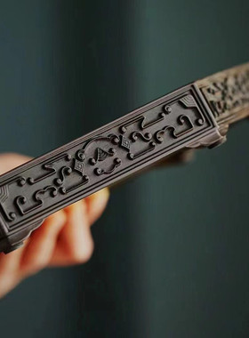 大红酸枝都珐琅八角福寿承盘中式实木镶承盘红木托盘文盘