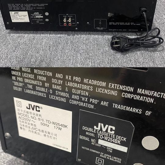 JVC TD-W254/W216/W218/W318 магнитофонная дека с электронным управлением и записью на две карты