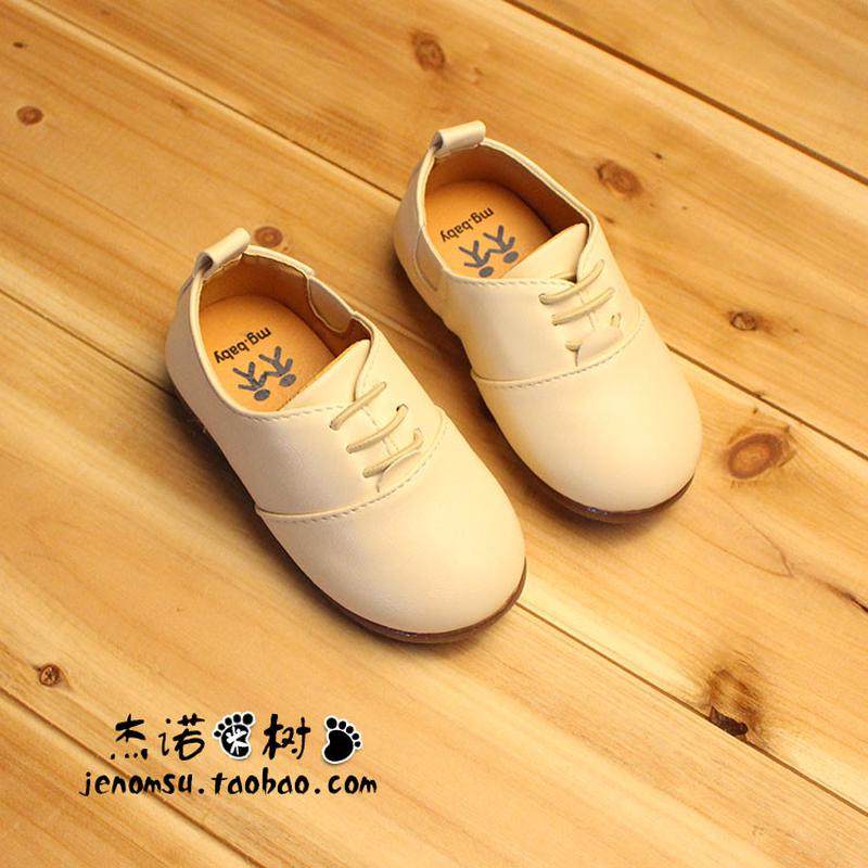 男童演出皮鞋白黑色套脚一脚蹬懒人单鞋女宝宝英伦风拉丁舞豆豆鞋,淘宝优惠券,粉丝福利购,淘宝优惠卷