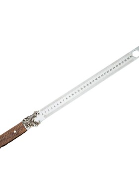 工艺品扳手尺子组合金属不锈钢五金工具30cm刻度尺钢板直尺铁尺