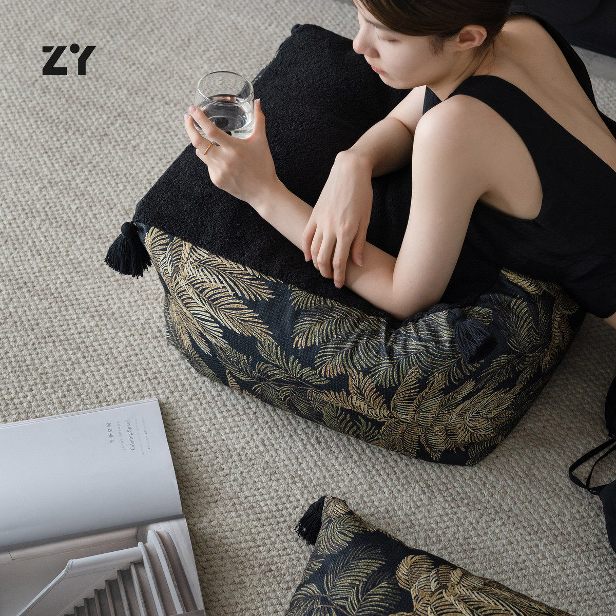 致悦【国风】客厅坐墩懒人沙发蒲团榻榻米抱枕坐垫阳台墩子纸巾盒,淘宝优惠券,粉丝福利购,淘宝优惠卷