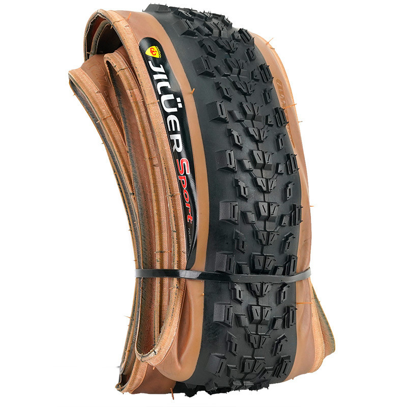 山地公路自行车折叠外胎20内外26寸27.5防刺29轮胎700c超轻黄边胎 - 图3