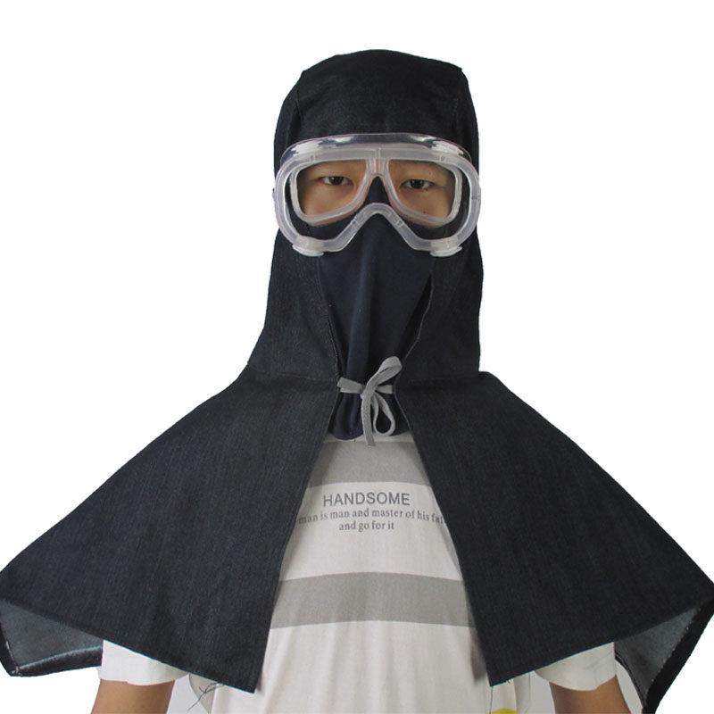 披肩帽防尘帽子灰尘套头粉尘工业面具劳保打磨面罩工作披风帽男女,淘宝优惠券,粉丝福利购,淘宝优惠卷