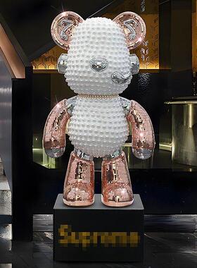 网红暴熊客厅电视柜大型落地式摆件高端无障碍豪华装饰家居大型扑