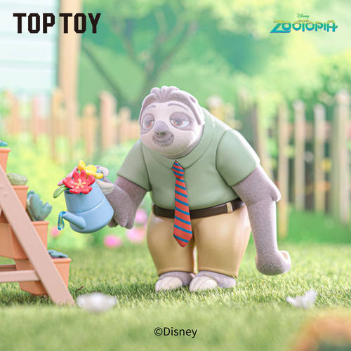 正版TOPTOY疯狂动物城豹警官朱迪尼克花语世界盲盒手办摆件小礼物 - 图2