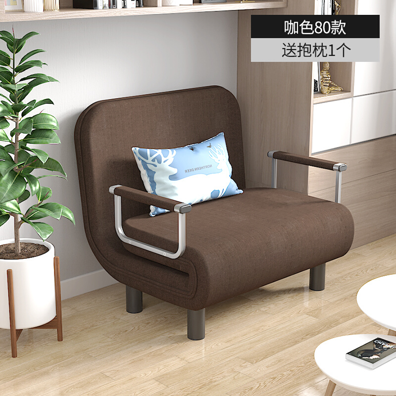 新沙发床可折叠可拆洗两用多功能简易布艺双人单人小户型客厅办品