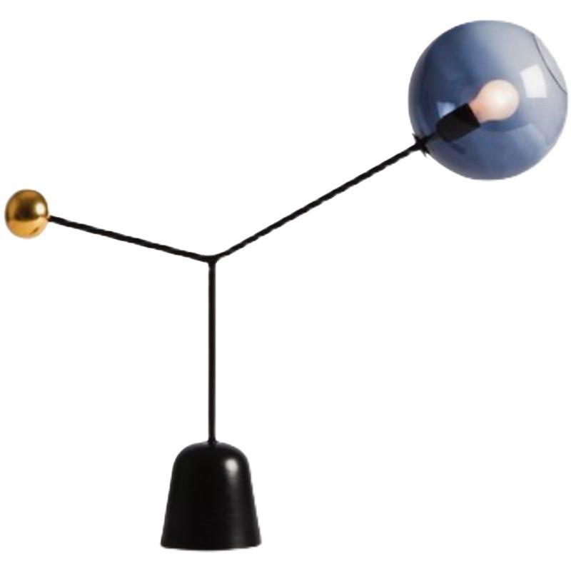 后现代简约创意大理石玻璃卧室床头台灯设计师书房样板房客厅装饰 - 图3