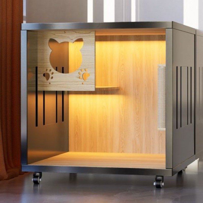 猫别墅家用实木大空间防水号豪华猫笼猫舍室内猫窝全景笼猫柜,淘宝优惠券,粉丝福利购,淘宝优惠卷