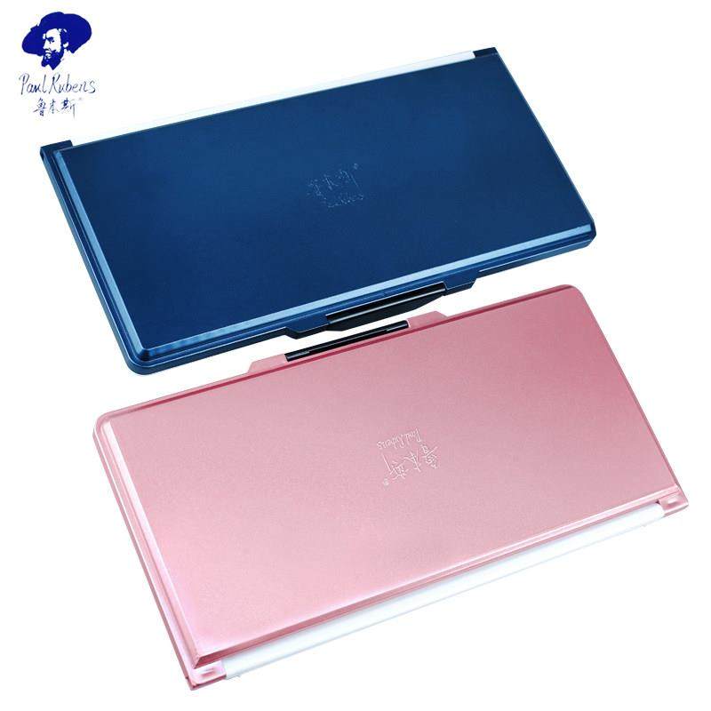 新品鲁本斯颜料盒水彩保湿调色盒24格水彩收纳盒折叠调色盘多功能,淘宝优惠券,粉丝福利购,淘宝优惠卷