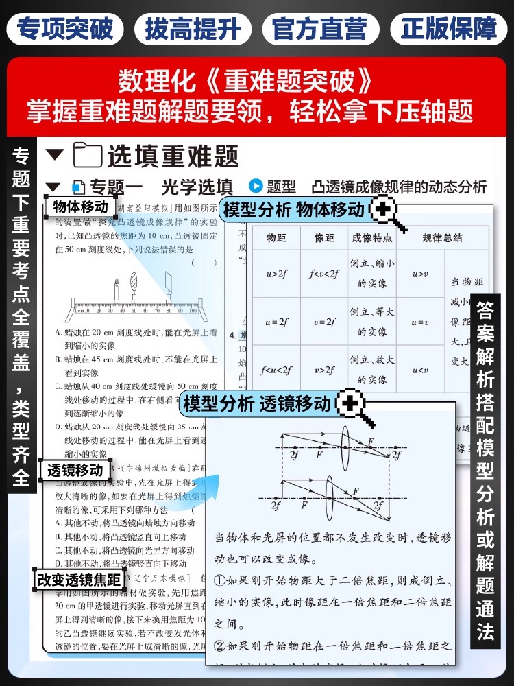 2024新版理想树中考必刷题解题有法重难题突破关键模型初中通用语文数学英语物理化学全国版名著导读满分作文完形填空与阅读理解 - 图2