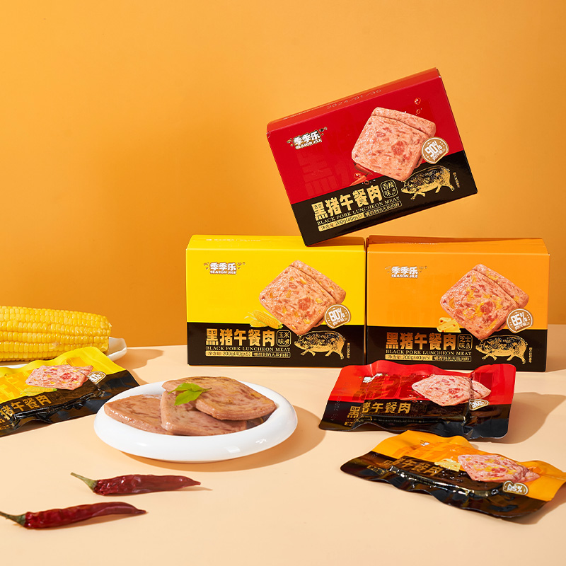 季季乐！营养便携即食午餐肉200g/盒