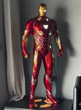 漫威钢铁侠复仇者联盟玻璃钢雕塑商场电影院客厅装饰落地大型摆件
