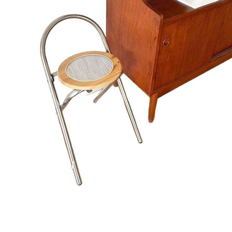 藤编餐椅中古设计师折叠可折叠小户型家用简约椅子靠背网红椅子,淘宝优惠券,粉丝福利购,淘宝优惠卷