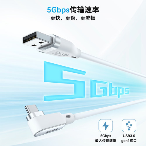quest3/2续航充电数据线PICO 4 Ultra/PICO 4 PRO/pico 4 VR link弯头usb3.2gen1串流线5米 - 图1