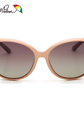 极速花雨伞近f视太阳镜女款墨镜偏光驾驶镜AP11617C046粉红/紫脚