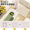 Water-absorbent, quick-drying, non-slip floor mat made of diatom mud