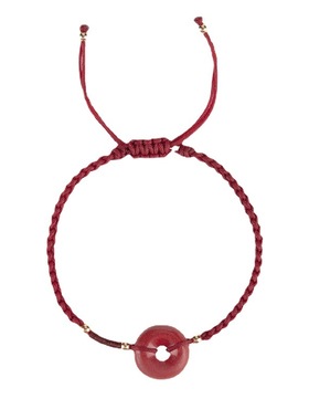 掌柜推荐设计感朱砂红绳手链手工编织手绳平安扣兔年本命年手链